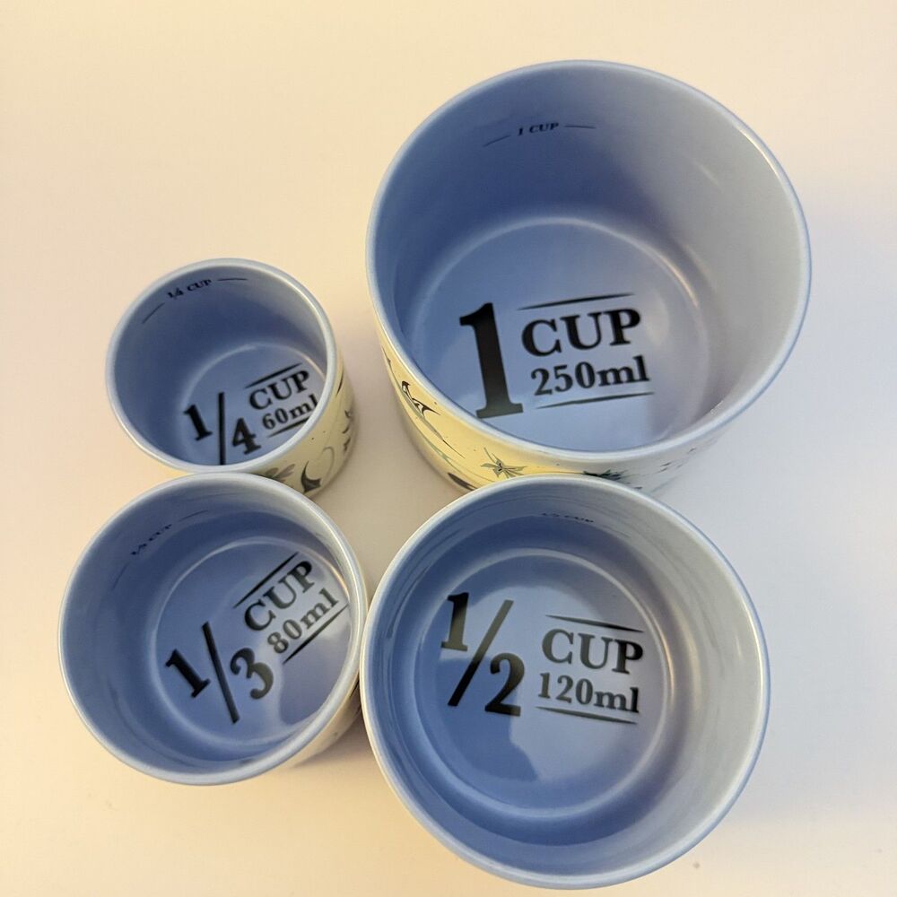 Hummingbird Ceramic Measuring Cups Stacking Native Southwest - Picture 3 of 4